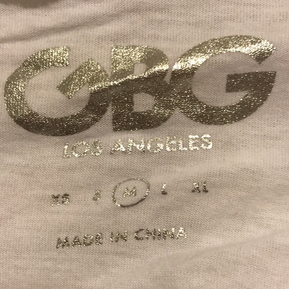 G By Guess Sequin Heart V-Neck Shirt - Picture 2 of 4